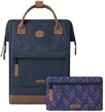 großer Freizeitrucksack dunkelblau Cabaia Chicago Large Adventurer Kontrast