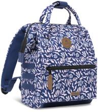 Cabaia Small Sameiro Sanctuary blau rosa Tagesrucksack klein gemustert