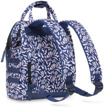 Cabaia Small Sameiro Sanctuary blau rosa Tagesrucksack klein gemustert