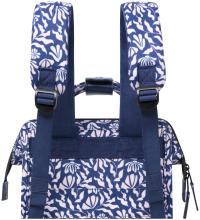 Cabaia Small Sameiro Sanctuary blau rosa Tagesrucksack klein gemustert