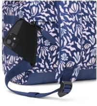 Cabaia Small Sameiro Sanctuary blau rosa Tagesrucksack klein gemustert