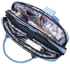 Businesstasche Cabaia Lima dunkelgrün Messenger bunt Wechselpoch nachhaltig