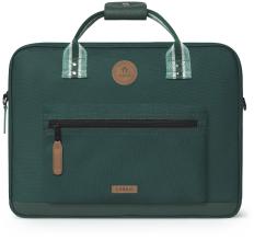 Businesstasche Cabaia Lima dunkelgrün Messenger bunt Wechselpoch nachhaltig