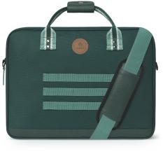 Businesstasche Cabaia Lima dunkelgrün Messenger bunt Wechselpoch nachhaltig