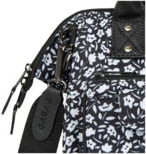 Crossovertasche Cabaia Catane Crossbody Medium schwarz weiß