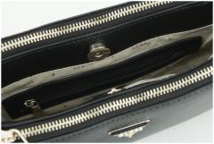 elegante Abendtasche Guess Noelle II Mini Latte Logo 4G-Print braun