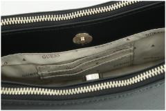 Schultertasche schwarz Saffiano Guess Noelle II Mini Black