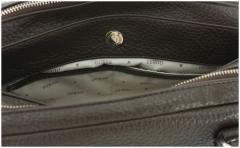 extravagante Kurzgrifftasche Guess Marsha Box Satchel dreigeteilt Espresso