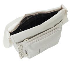cremeweiße Schultertasche MD20 Crossover Latte Mandarina Duck