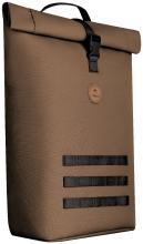 Cabaia Sitges Rolltop Tagesrucksack braun Vordertasche nachhaltig