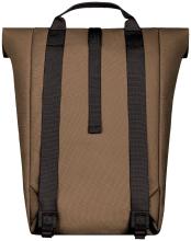 Cabaia Sitges Rolltop Tagesrucksack braun Vordertasche nachhaltig