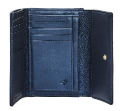 Mandarina Duck Mellow Metal Klappgeldbörse Indigo Blue blau metallic