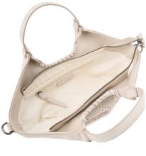 FREDsBRUDER Kurzgrifftasche Trapez Hey Lovely Cutouts Creamy Cream