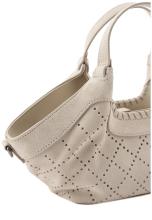 FREDsBRUDER Kurzgrifftasche Trapez Hey Lovely Cutouts Creamy Cream