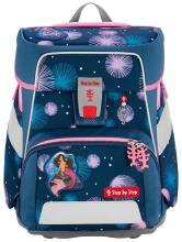 Step by Step Schultaschenset Space Mermaid Delia dunkelblau rosa