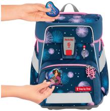 Step by Step Schultaschenset Space Mermaid Delia dunkelblau rosa