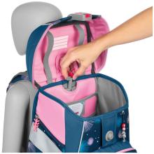 Step by Step Schultaschenset Space Mermaid Delia dunkelblau rosa