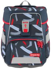 Schulrucksack Komplettset grau rot Auto Step by Step Sports Car Mick