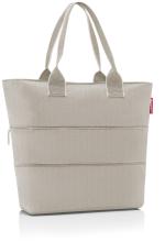 Shopper e1 Reisenthel erweiterbar hellbeige Fischrägtmuster