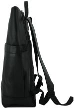 Lederrucksack Harbour 2nd City Lights Dundee schwarz