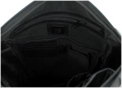 Lederrucksack Harbour 2nd City Lights Dundee schwarz