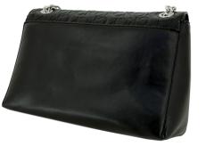 2. Wahl Calvin Klein Re-Lock geprägte Schultertasche schwarz Monogramm