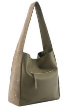 FREDsBRUDER Schultertasche The Beaded Greyish Khaki