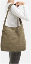 FREDsBRUDER Schultertasche The Beaded Greyish Khaki