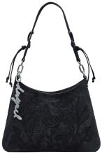 verspielte schmale Damentasche Desigual Floral Romeo bestickt Rose Manaos