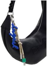 Haldbmondtasche Desigual schwarz Logo Zante Webband