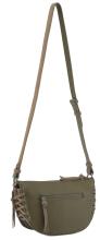 Umhängetasche FredsBruder Laced up Halfmoon Bag Greyish Khaki