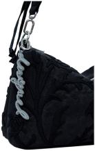 Crossovertasche schwarz Desigual Floral feminin Bergamo negro