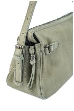 FredsBruder Schultertasche My Forever Friend Leaf Hellgrün Vintage Leder