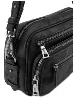 Umhängetasche FredsBruder Rebel At Heart Black matt Leder