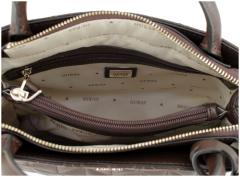 Minihandtasche dunkelbraun Guess Paisleigh Espresso gesteppt