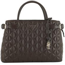 gesteppte Kurzgrifftasche dunkelbraun Paisleigh Espresso Guess