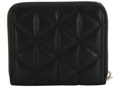 kompakte Geldbörse schwarz gesteppt Guess Paisleigh Black