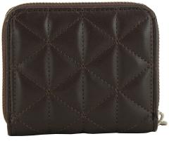 Zipbörse kompakt dunkelbraun Guess Paisleigh Espresso gesteppt