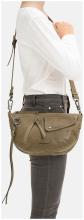 Umhängetasche Leder FredsBruder My forever Friend Curve Bag Muddy Khaki