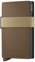 Kartenschutzhülle Leder Aluminium Secrid Matte Earth Beige