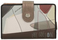 Geldbörse Anekke Sophia hellbeige Metallic Stickerei