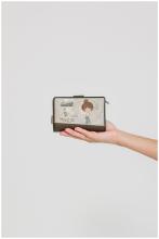 Geldbörse Anekke Sophia hellbeige Metallic Stickerei