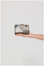 Geldbörse Anekke Sophia hellbeige Metallic Stickerei