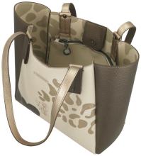 Shoppertasche Anekke Sophia Gaia beige metallic Prägung