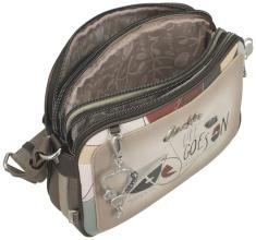 Anekke Crossbody Bag Sophia Auralis dreigeteilt beige