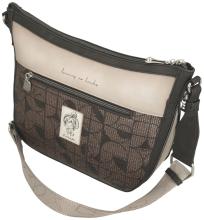 Beuteltasche beige braun Anekke Sophia Auralis Ziernähte