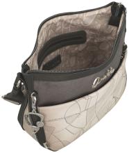 Beuteltasche beige braun Anekke Sophia Auralis Ziernähte