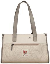 Anekke Handtasche metallic Muse Olympia stilisiert Print farbenfroh
