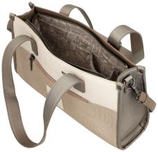 Anekke Handtasche metallic Muse Olympia stilisiert Print farbenfroh