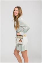 schmale Phone Bag Anekke beige Sophia Comicprint